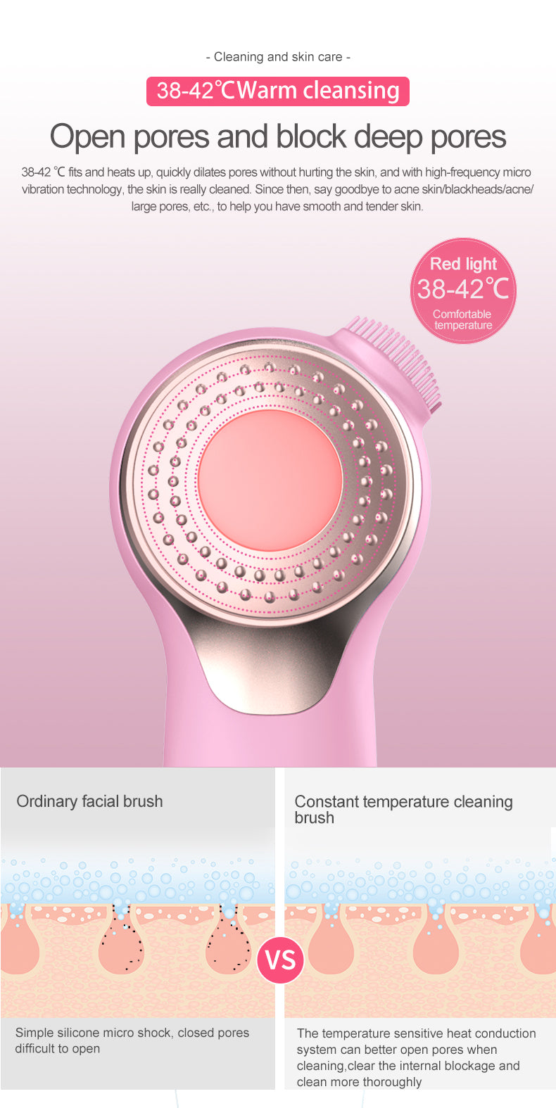 Silicone Face Brushes for Cleansing and Exfoliating Sonic Facial Scrubber Exfoliator Brush Facial Cleansing Brush