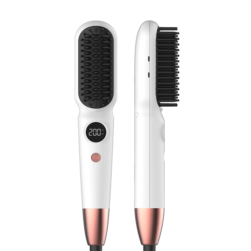 Best Hair Straightener Brush Anti-Scald Ceramic Fast Hair Straightener Comb Fast Heating for Home Salon