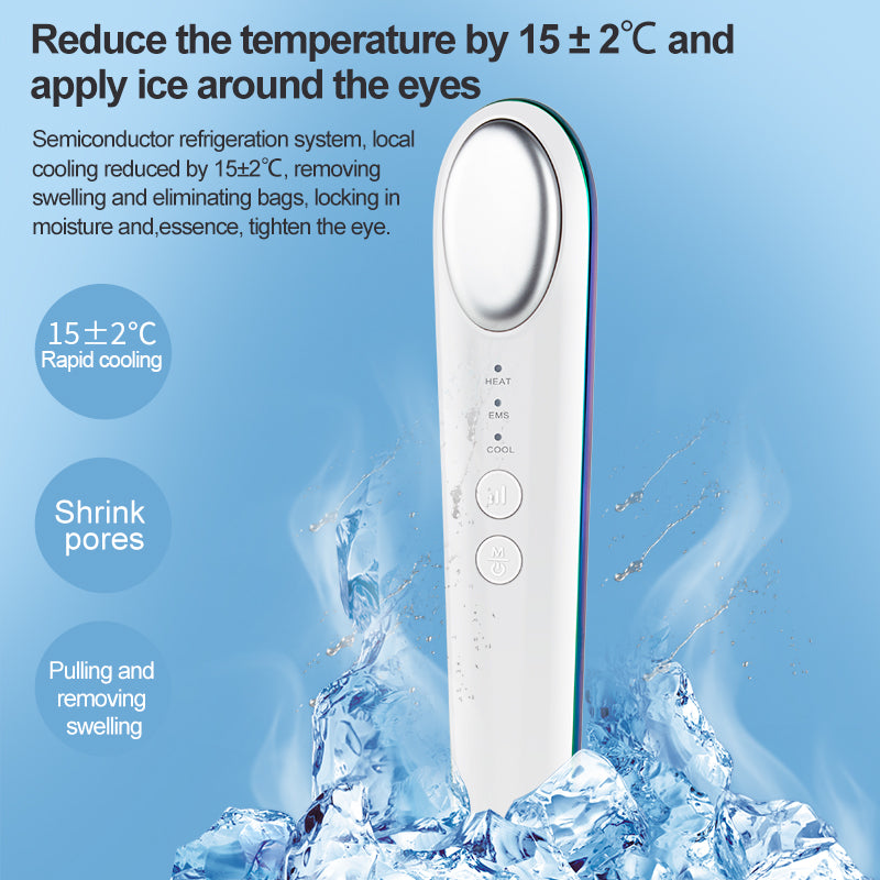 Electric EMS Eye Massage Vibration Care Device Facial Puffiness Dark Circles Wrinkles Firm Tighten Tool