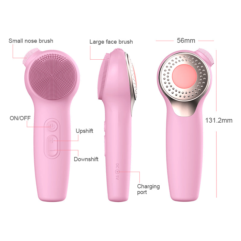 Silicone Face Brushes for Cleansing and Exfoliating Sonic Facial Scrubber Exfoliator Brush Facial Cleansing Brush