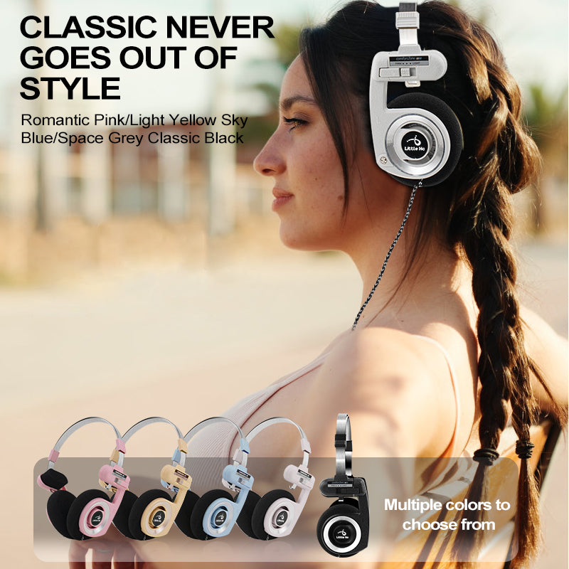 Headphones with Noise Cancelling On Ear Wireless Headset for Cell Phones Laptop Computer Fashion Sport Headphones Gift