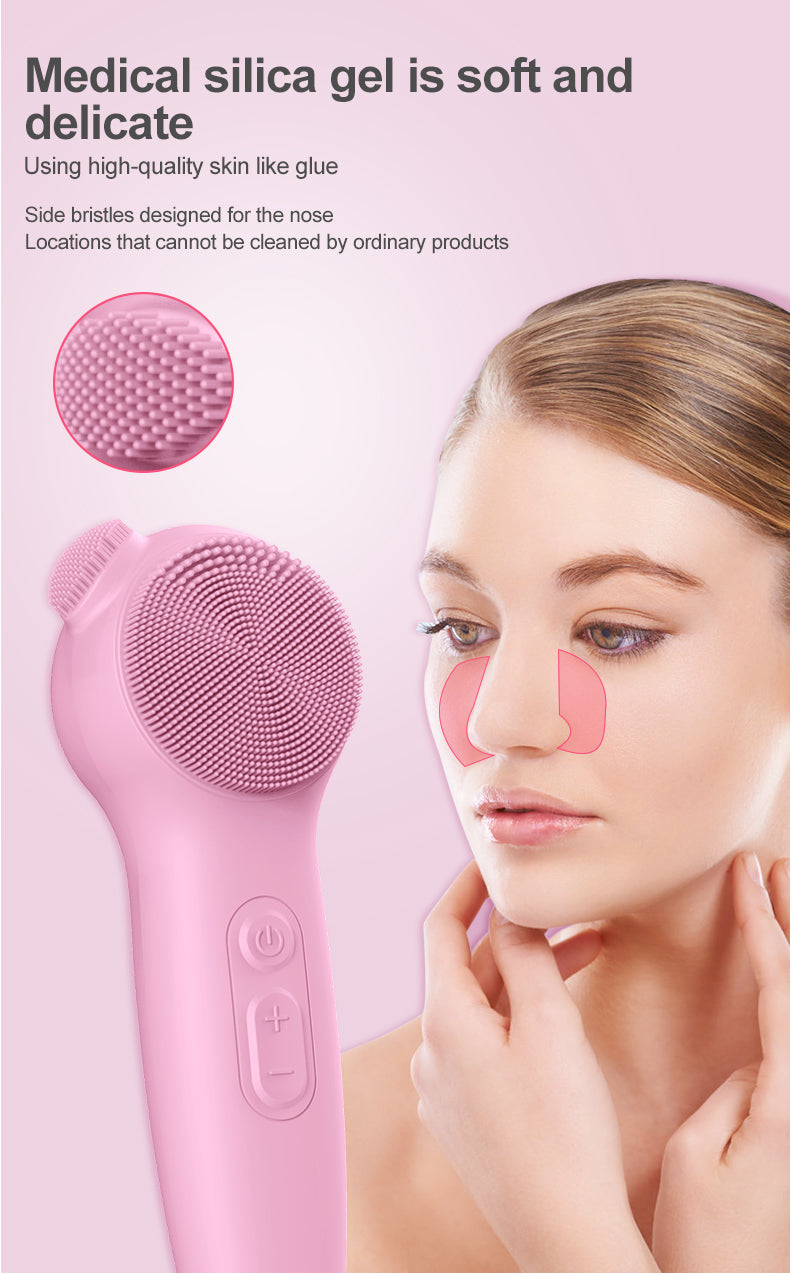 Silicone Face Brushes for Cleansing and Exfoliating Sonic Facial Scrubber Exfoliator Brush Facial Cleansing Brush