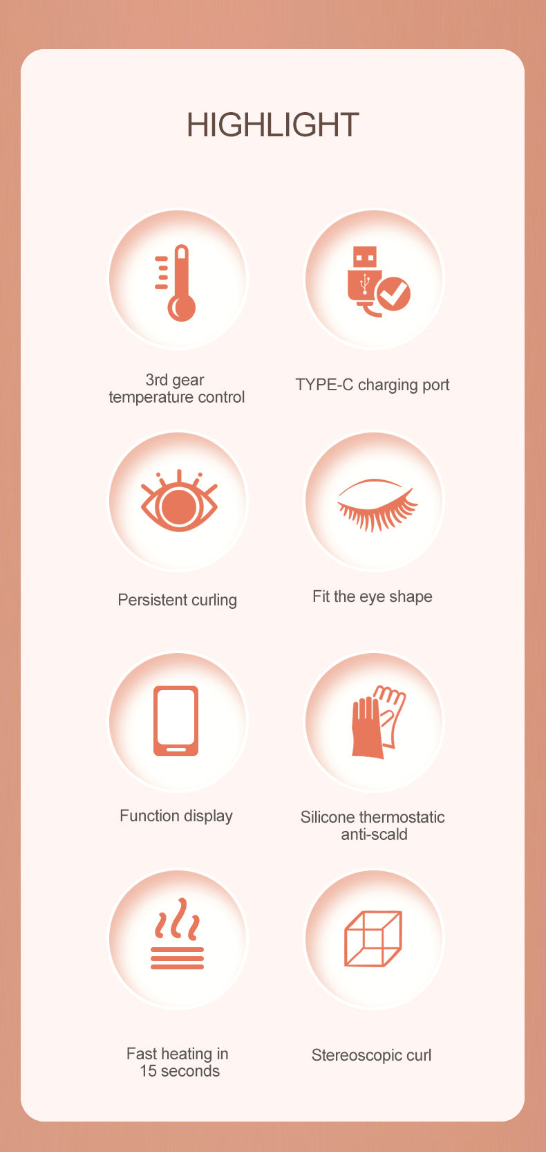 Hot Electric Eyelash Electric Curler Voluminously One-Step Lash Curler Heated Eyelash Curler with LCD Display