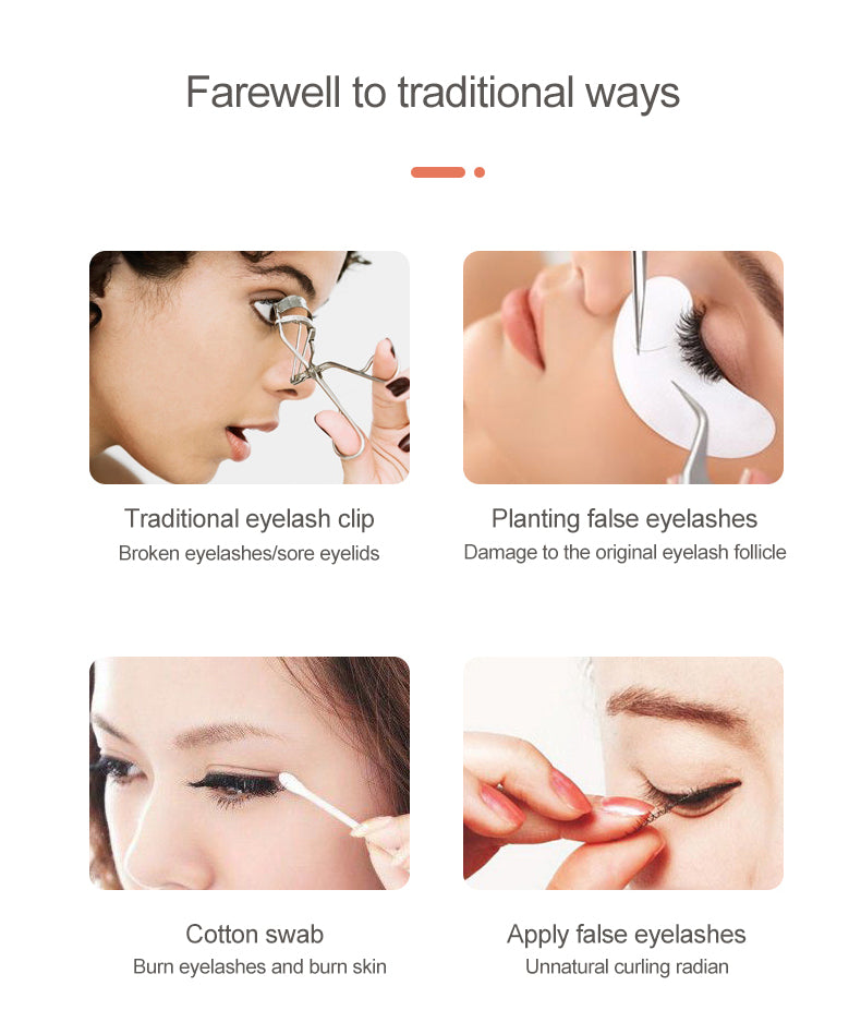 Hot Electric Eyelash Electric Curler Voluminously One-Step Lash Curler Heated Eyelash Curler with LCD Display