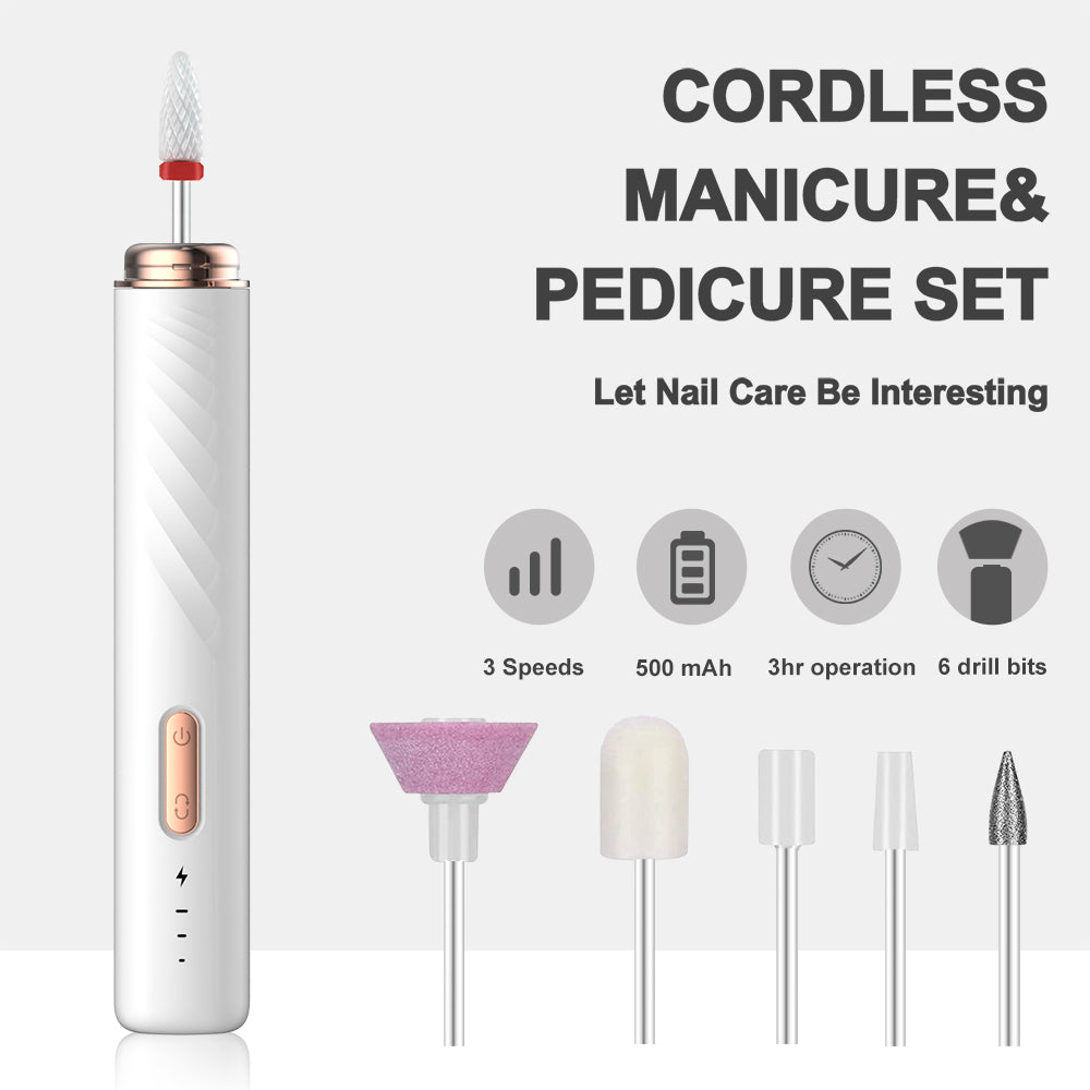 Elektrik Profesyonel Nail Dosya Kit Manicure Pedicure Polis Form Araçları Taşınabilir Elektrik Nail Drill 15000RPM Ev Kullanımı için