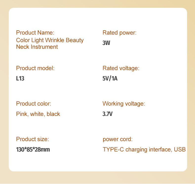 Skin Care Routine at Home Neck Face Massager Sculpting Tool Skin Rejuvenation Device with Thermal Triple Action LED Vibration