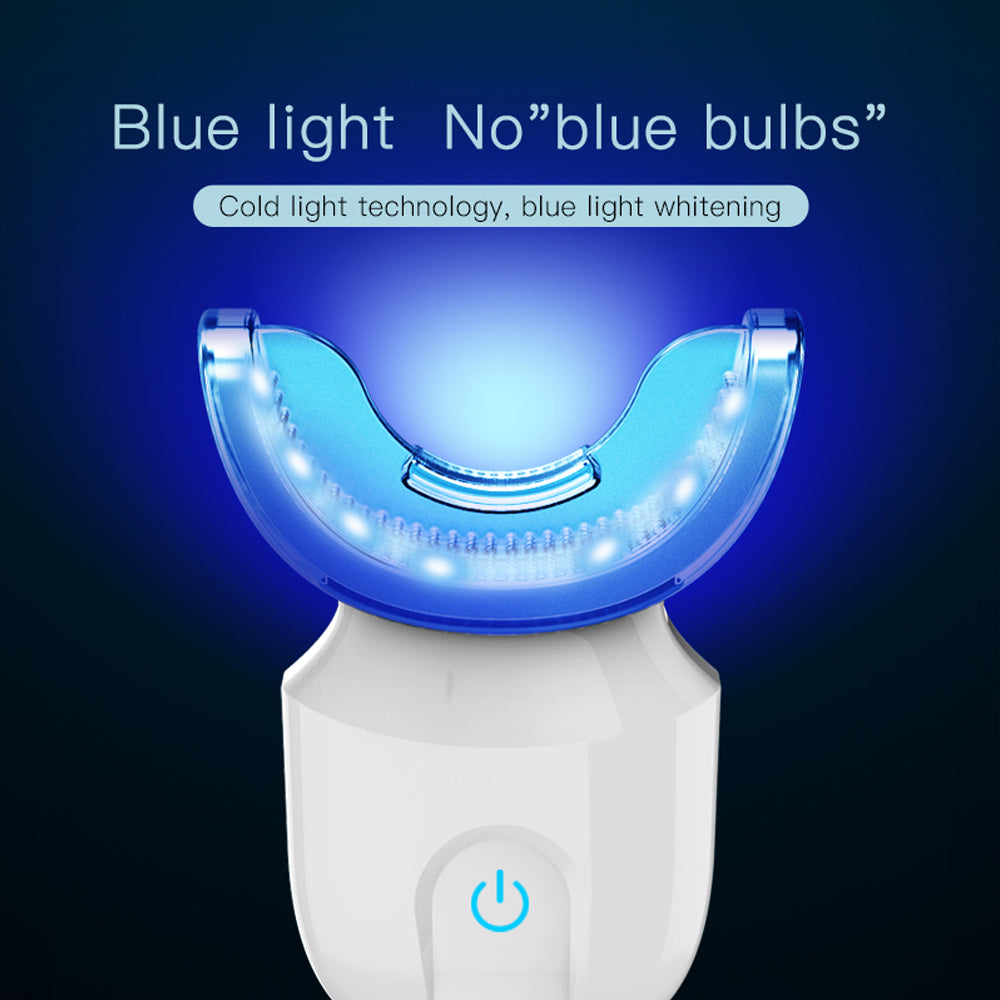 Tooth Whiting Device 360 Degree Wave Brush USB Yeniden yüklenebilir Ultrasonic U Form Akıllı Sonik Elektrik Çubuğu