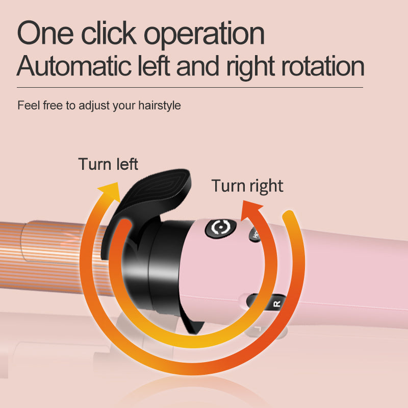 Otomatik Curling Demir, 1 Curling Wand Set'de 3, Anil Heat Up Saç Curler'de 3 Interchangeable Tourmaline Ceramic Barrels (3/4, 1", 1.25"), LCD Heat Display for Beach Waves