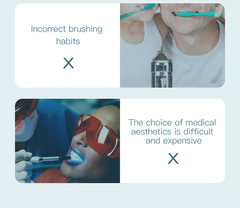 Dispositivo de branqueamento de dentes Escova de onda de 360 graus USB recarregável ultra-sônico U Forma inteligente automática Sonic escova de dentes elétrica