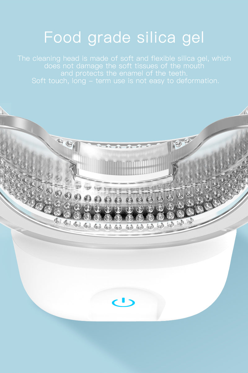 Dispositivo de branqueamento de dentes Escova de onda de 360 graus USB recarregável ultra-sônico U Forma inteligente automática Sonic escova de dentes elétrica