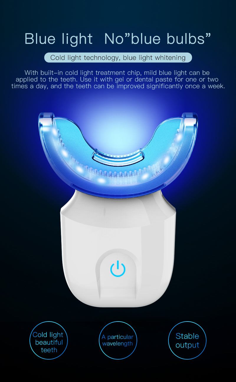 Dispositivo de branqueamento de dentes Escova de onda de 360 graus USB recarregável ultra-sônico U Forma inteligente automática Sonic escova de dentes elétrica