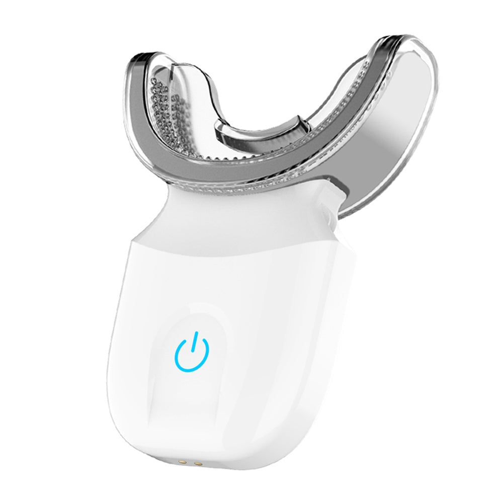 Dispositivo de branqueamento de dentes Escova de onda de 360 graus USB recarregável ultra-sônico U Forma inteligente automática Sonic escova de dentes elétrica