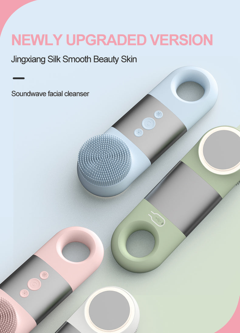Newest product Waterproof Sonic Vibrating Face Brush Gentle Exfoliating and Massaging for Deep Cleansing Facial Brush
