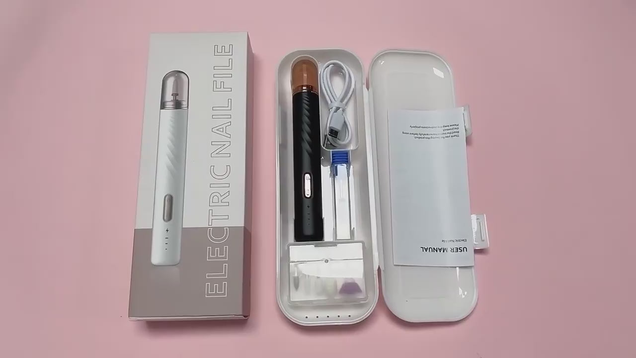 Kit de arquivo de prego profissional elétrico Manicure Pedicure Polimento Ferramentas de forma portátil Broca de prego elétrica 15000RPM para uso doméstico